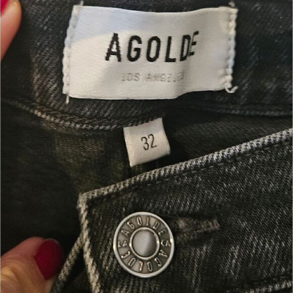 Agolde Pinch Waist Skinny Black Size 32 - Picture 6 of 10